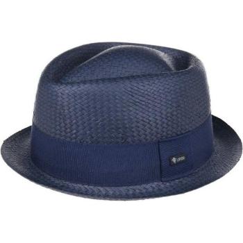 Lipodo Blue Pork Pie Wide Brim Hat – Female L (58‑59 cm)