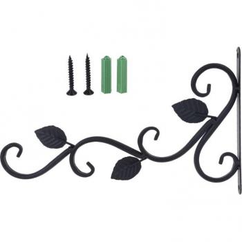 Hängender Pflanzenhalter im Zauberstab‑Stil – Eisen-Haken, Balkon