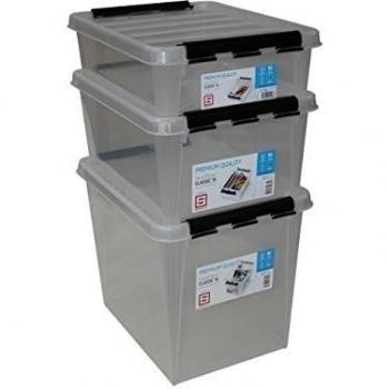 Set Clipbox Transparent 40x30x35 cm