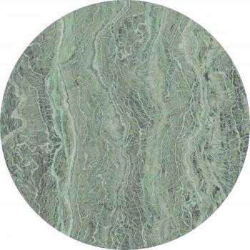 Photo Murale Ronde Effet Marbre Vert