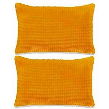 VidaXL 2 Guanciali in Velour 40x60 cm Giallo