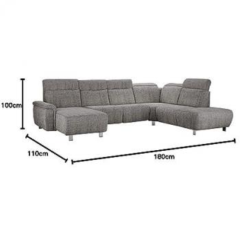 Wohnlandschaft SIT & MORE Township U-Form, grau