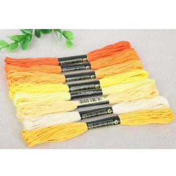 8 Pcs Multicolor Cross Stitch Cotton Thread Skeins