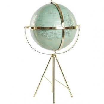 Figura Decorativa Globo Terráqueo Estilo Vintage (37 x 34 x 63 cm)