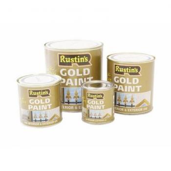 Rustins Quick Dry Gold Paint 500ml