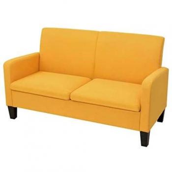 VidaXL 2-Sitzer Sofa Gelb 135x65x76cm