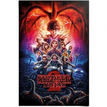 Reinders! Stranger Things Dekoposter, rot, 61x91,5 cm