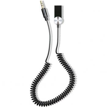 Adaptador Car Audio USB Bluetooth 5.0 con Conector AUX 3,5 mm y Cable