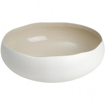 Coupe de table en grès beige 34 cm Sibo