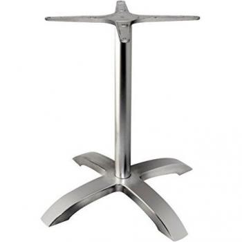 Four Leg Brushed Aluminium Table Base 680x660x660mm