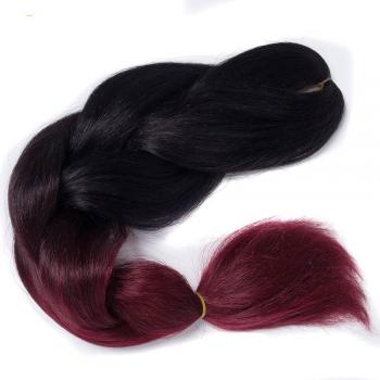 Extensions Ombre 2 tons rouge 24 pouces Qp cheveux tressés