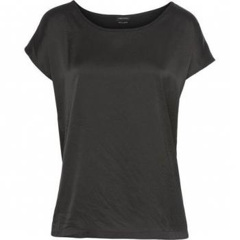 Schwarzes Laura Scott Shirt mit Satin-Glanz
