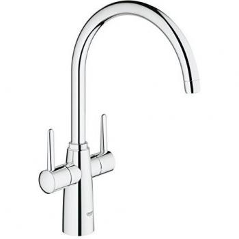 Grohe Kitchen Mixer Tap Ambi Dual Lever Chrome Reference: 30189000