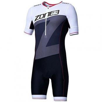Zone3 Men's Red/Black/White Lava Aero Gear – Short Sleeve, L Size