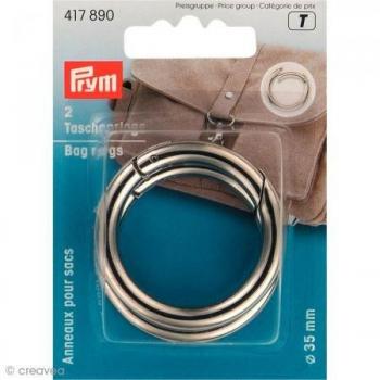 Silver Split‑Ring Prym Metal Backpack
