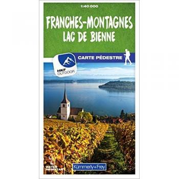 Franches-Montagnes / Lac de Bienne 10 Wanderkarte 1:40 000 matt laminiert