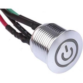 Botón Pulsador de Montaje en Panel RS PRO 36V DC