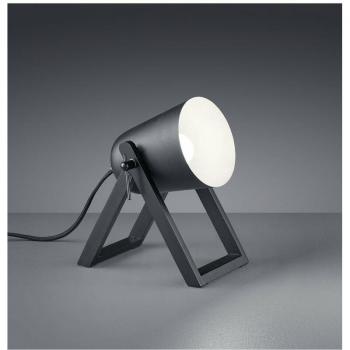 Lampadario Nero Moderno a Piede di Legno