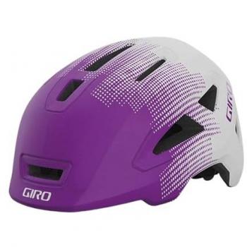 Giro Scamp II Fahrradhelm Kinder matte lila Türme