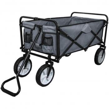 Foldable Grey Garden Cart