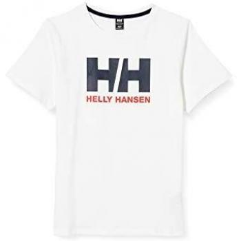 Helly Hansen White Logo T‑Top for 10‑Year Boys & Girls