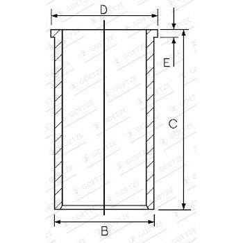 Camisola de Cilindro Goetze Engine 14‑021170‑00