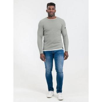 Stile Stefano grigio-bianco Key Largo Pullover