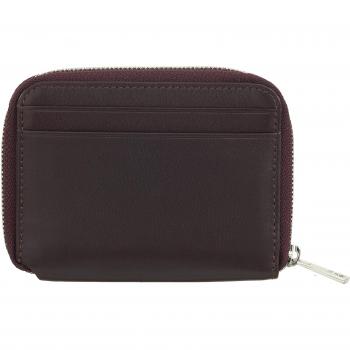 Mini cartera ultra compacta de piel con cremallera DUDU
