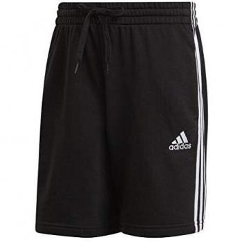 Adidas Pantaloni Corti 3S Ft, Nero/Bianco, GK9597, M EU