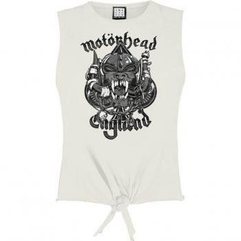Top Motörhead – Série Amplifiée Snaggeltooth Crest – Taille S‑XL – Femme – Blanc