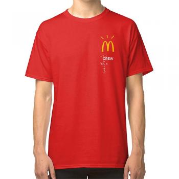 T-shirt McDonald Crew rouge Cactus Jack M