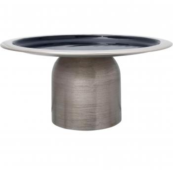 Plat de Service Leca 29 cm Argent & Bleu