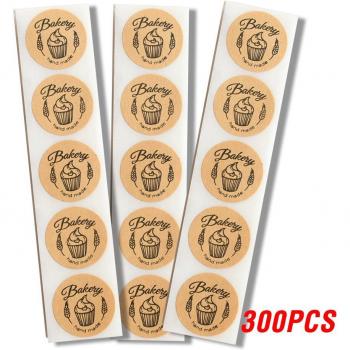 Kraft Paper Scrapbooking Stickers for Cookies