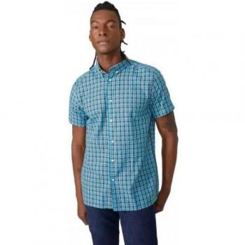 Quadri Doppi Mantaray Camicia Uomo M Blu Classic