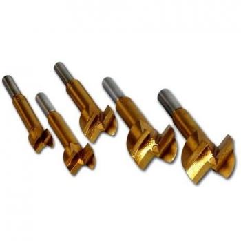 BRÜDER MANNESMANN M54005 Forstner Titanium Drill Bits – 5 Count