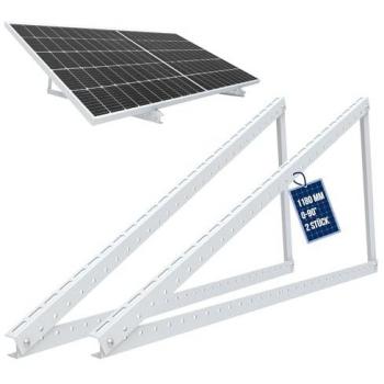 PV Module Raise System – 118 cm Flat Roof, 0‑90° Tilt