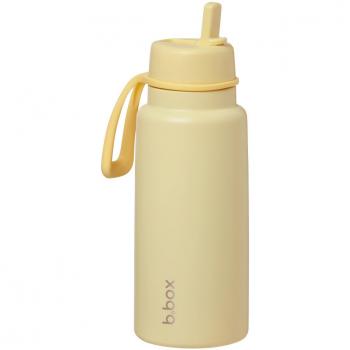 B Box geïsoleerde drinkfles 1L met flip-top, Lemon Twist