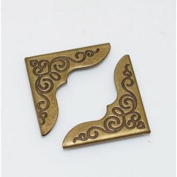 60Pcs Plated Metal Corner Protectors for Scrapbooking
