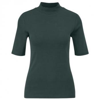 Sommer T-Shirt s.Oliver – Stehkragen Ripp‑Look