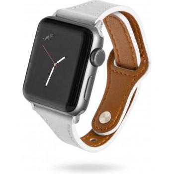 Correa Unotec para Apple Watch 38/40mm de Cuero Blanca