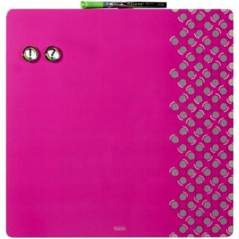 Pizarra Magnética Fucsia con Corcho 36x36