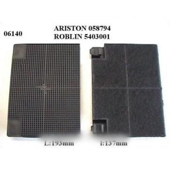 Filtre charbon pour hotte Ariston Scholtes