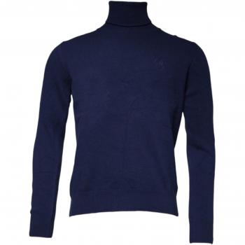Blue Wool Turtleneck Pullover for Men – Size M (D&G)