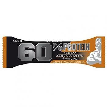 Weider 60% Barrita Proteica Salada Cacahuete-Caramelo 45g