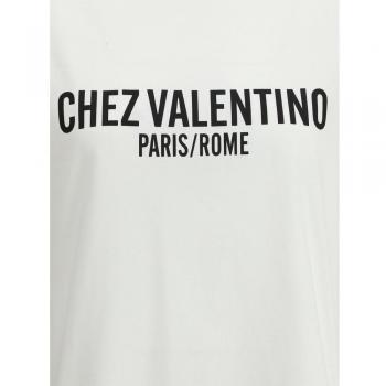 Valentino Small White Cotton Slogan T‑Shirt – BMG24Q