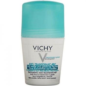 Vichy Déodorant Traitement Anti-Transpirant 48H – Anti-traces Jaunes et Blanches – 50 ml