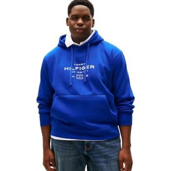 Big & Tall Tommy Hilfiger Kapuzensweatshirt – Graphic Hoodie Herren 3XL, Rippbündchen