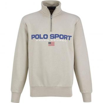 Sudadera Ralph Lauren Sport Fleece Half Zip Gris Oscuro XL