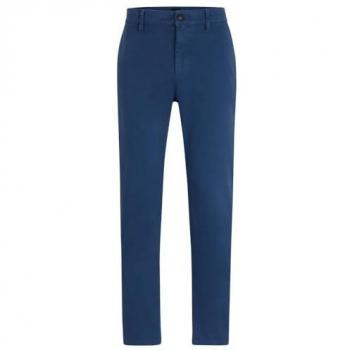 Pantalón Chino Azul Marino BOSS para Hombre – Corte Tapered (35/32)
