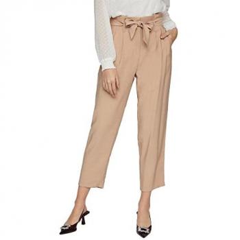 Pantaloni donna Vila Kaya Beige